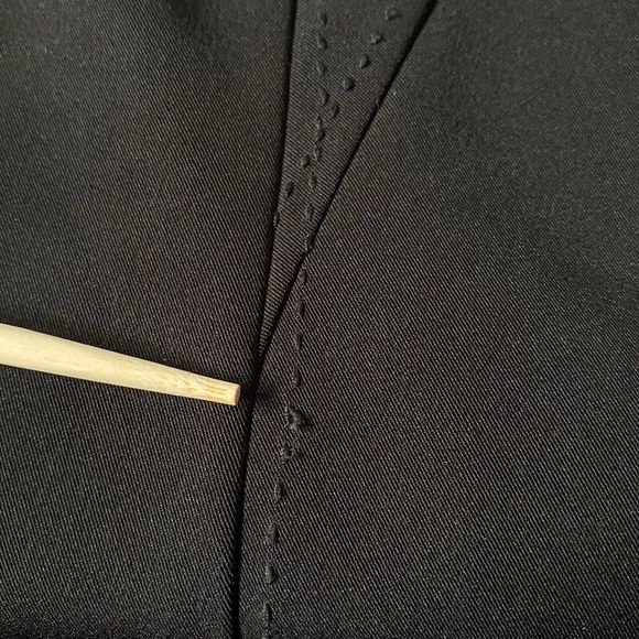 Danny & Nicole Blazer Womens Black Plus Size 18W Vintage 4 Button Collared Flaws - Picture 7 of 16